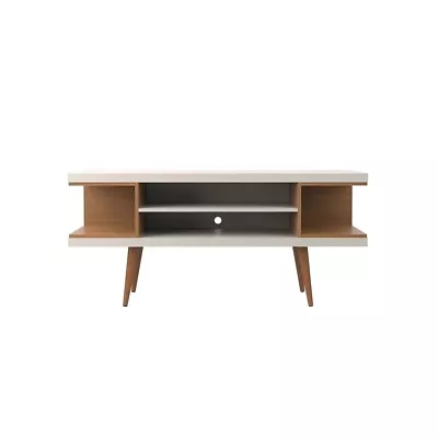 Utopia 53.14  Tv Stand With Splayed Wooden Legs And 4 Shelves • $247.89