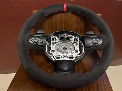 07-14 Mini Cooper R55 R56 R57 Steering Wheel Black Alcantara W/ Paddle Shift Oem • $285