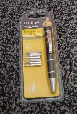 DIY:time With Tommy Walsh  Mini Computer Screwdriver With Chrome Vanadium Bits • £2.99