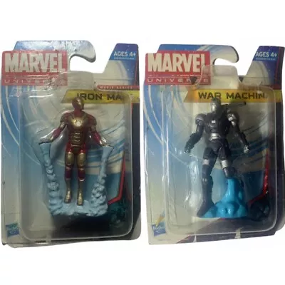 Marvel Universe Movie Series • War Machine & Iron Man Figurines • Sealed • NEW • $16.95