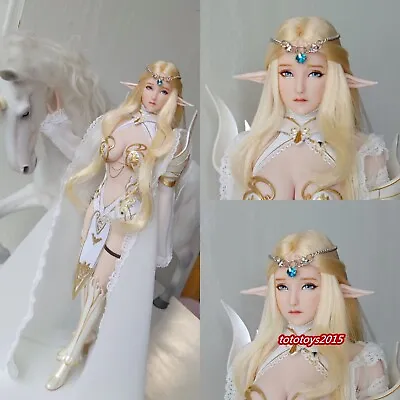 1:6 Cosplay Elven Queen Head Sculpt Fit 12'' PH LD UD Female Figure Body Toys • $348.74