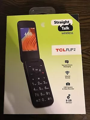 TCL Flip 2 Straight Talk Prepaid 2MP Camera Brand New Sealed • $34.99