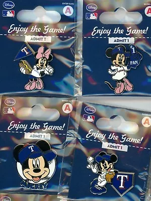 Rangers Disney Pin Choice Texas 2013 2014 Minnie Mouse Mickey Mouse NiP Aminco • $8.99