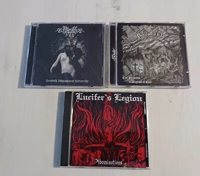 Black Metal Lot 9 - (3) CDS Exterminas Lucifers Legion Satyricon Moonspell • $11.99
