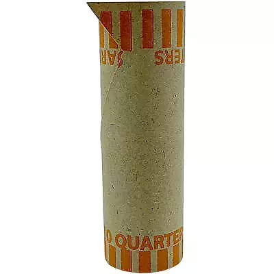 Coin-Tainer Preformed Tubular Coin Wrappers Quarters $10 1000 Wrappers/Box • $22.47