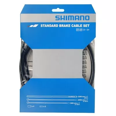 Shimano Brake Cable Set - Outer Housing Inners & Caps MTB Road Hybrid Black • £8.79
