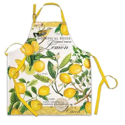 Michel Design Works Cotton Chef's Apron Lemon Basil - NEW • $21