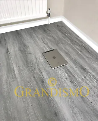 £29.99 • Buy LVT Luxury Click Vinyl Flooring 100% Waterproof Bathroom Grey Planks Oak