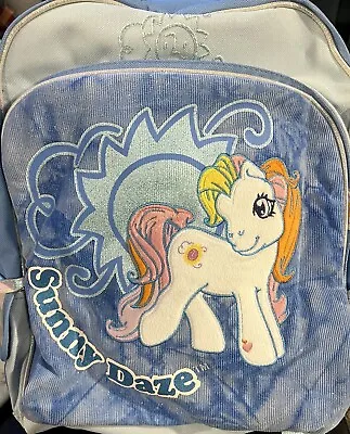 NEW My Little Pony G3 SUNNY DAZE Blue Backpack With Small Barrel Bag *SO CUTE* • $50