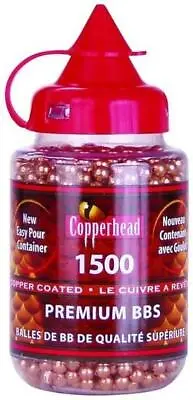 Crosman BB Shot Copperhead Premium BBS Copper Coated Steel .177 1500 • £9.99