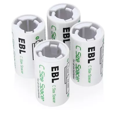 C D Size Battery AdaptersConvert AA To C D Size Battery Spacer Converter Case • $6.59