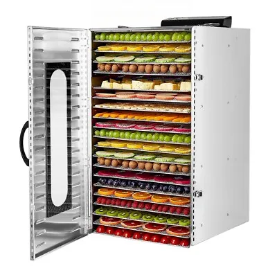 $409.99 • Buy Commercial Dehydrator 20 Stainless Steel Trays Fruit Vegetable Food Dry Machine