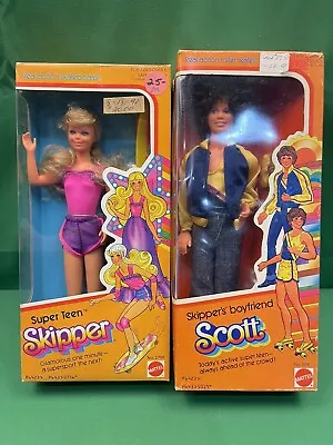 70’s Mattel Barbie Set - (Super Teen Skipper/Skipper’s Boyfriend “Scott”) NEW • $160