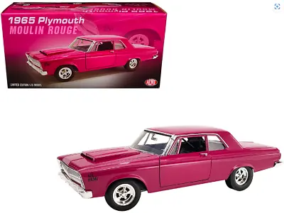 Plymouth Belvedere Moulin Rouge 1965 Limited Edition ACME 1/18 Diecast Model Car • $155