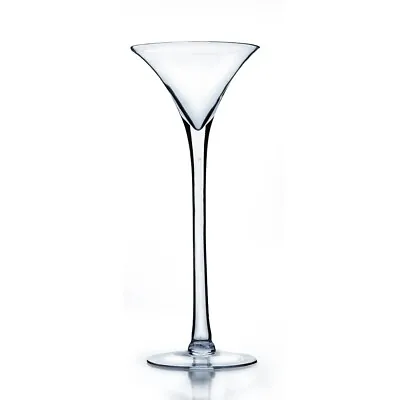 Martini Glass Floral Vase 6x16 H | Candy Dish Vase | Centerpiece 1 Pc • $34.95