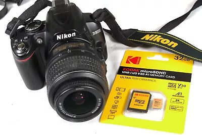 Nikon D3000 LoW ShUTtER CoUnT 10.2MP VR 18-55mm Zoom Lens Digital SLR Camera • $125.99