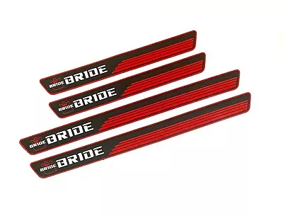 4PCS BRIDE Rubber Car Door Scuff Sill Cover Panel Step Protector Universal Fit • $17.88
