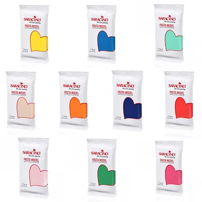 Saracino Modelling Paste 1kg Packs 18+ Colours For Cake Models And Decorations • £11.95