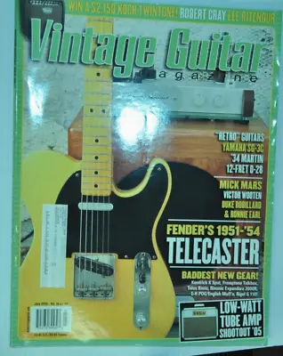 Vintage Guitar Magazine Jul 2005 Mick Mars Victor Wooten Fender's Telecaster • $8.99