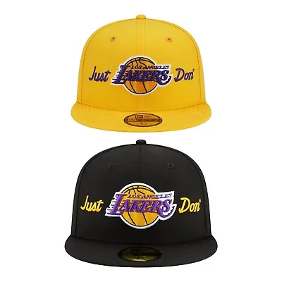 New Era LA Los Angeles Lakers 59FIFTY Purple Gold Black Just Don Fitted Cap NEW • $34.97