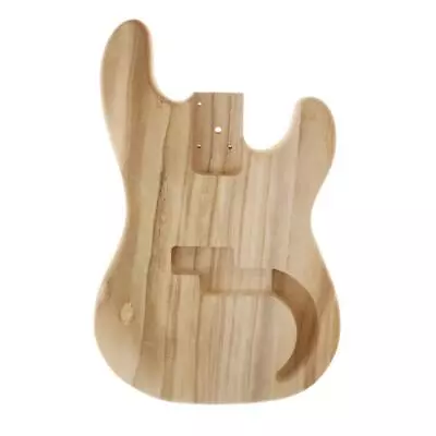 Solid Maple Wood Electric Bass Body Pre-Drilled & Polished For P-Bass Parts • £50.52