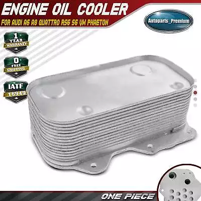 Engine Oil Cooler For Audi A6 Quattro A8 Quattro 99-06 RS6 S6 VW Phaeton V8 4.2L • $30.99