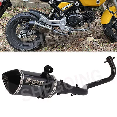 Complete Exhaust System Motorcycle Slip On For Honda Grom Msx125 2013-2024 • $96.19