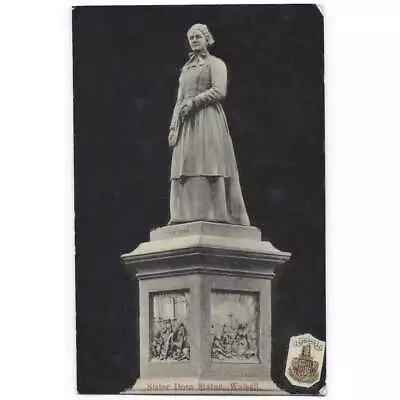 WALSALL Sister Dora Statue Old Postcard Postmark Walsall 1909 • £3.99