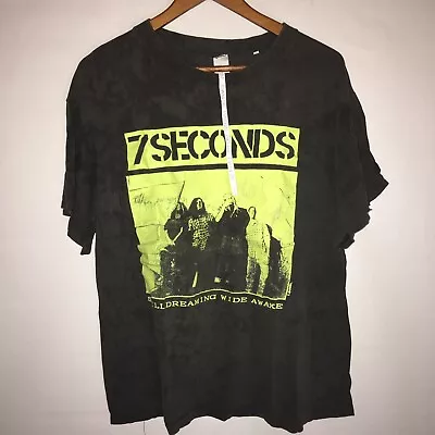 Vtg 7 Seconds 89-90 Concert Tour T-shirt Single Stitch Punk Rock RARE Large • $759