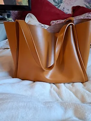 Large Genuine Leather Tote Yaluxe  Handbag  With Removable Inside Bag. • £17