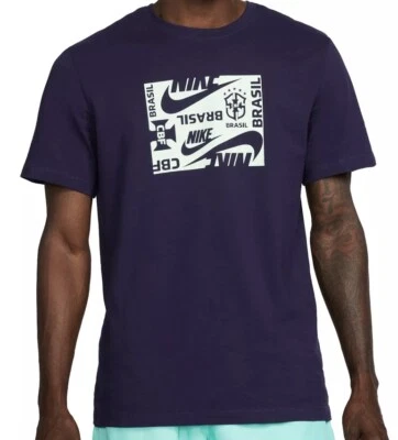 $21.99 • Buy Nike Brazil Men’s Original Navy T-Shirt. Sports Size L New