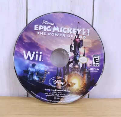 Disney Epic Mickey 2: The Power Of Two (Nintendo Wii 2012) Game Disc Only • $8.05