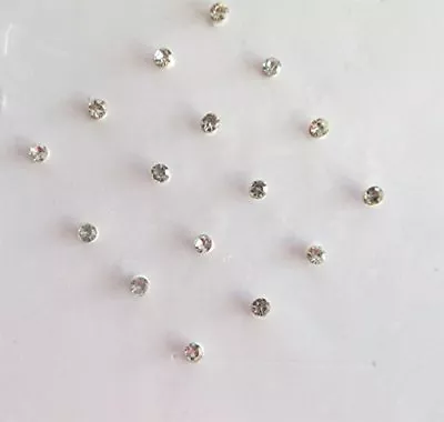 15pc Stick On Sparkly Crystal Nose Studs Fake Stick On Body/ Lip Gem No Piercing • £5.95