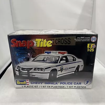 REVELL SNAP TITE CHEVY IMPALA POLICE CAR #85-1928 1/25 NEW Factory Sealed • $14.99