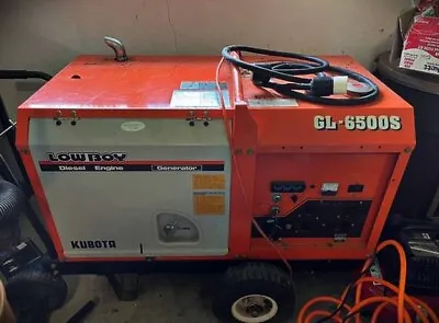 $2000 • Buy Kubota Diesel Generator Low Boy GL-6500S 6.5KW At In Good Condition Runs Great