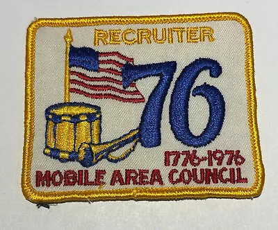 1976 Mobile Area Council Recruiter  Patch Boy Scout TK0 • $7.37