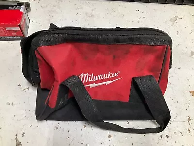 USED Milwaukee Heavy Duty Contractors Tool Bag Tote Case 11 X10 X8  - 902189029 • $9.99