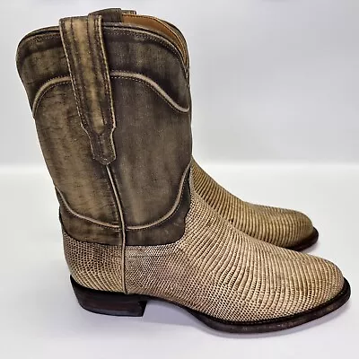 Tecovas Handmade Lizard Boots Brand New Limited Edition Leon Mexico Mens 9D Rare • $468.76