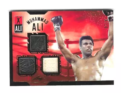 MUHAMMAD ALI 2024 Leaf Legacy Collection TRIPLE FIGHT USED GLOVE TRUNK #/10 • $85