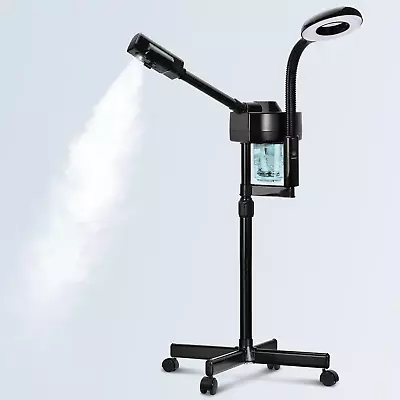 2 In 1 Facial Steamer Professional Ionic Face Steamer With 5X Magnifying Lamp&Ad • $131.35