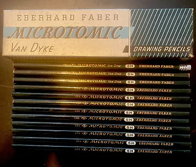 Vintage Eberhard Faber Microtomic 600 11 5H + 3H Box Of 12 • $19.99