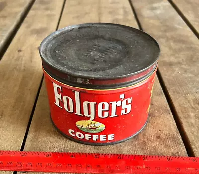 Vintage Folger's Coffee Tin • $8