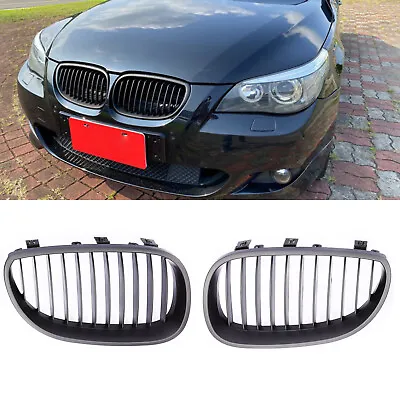 $27.99 • Buy 2x Matte Black Front Hood Kidney Grille Grill For BMW E60  5 Series M5 03-10