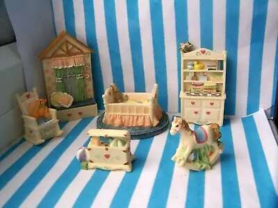 £24.99 • Buy Dolls House, Nursery, 24th, Avon, Cream, Set, Victorian, Furniture, Vintage, B