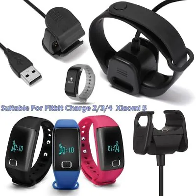 $3.22 • Buy Fitbit Charge 2/3/4 Smart Accessories Xiaomi 5 Clip Charger USB Charging Cable