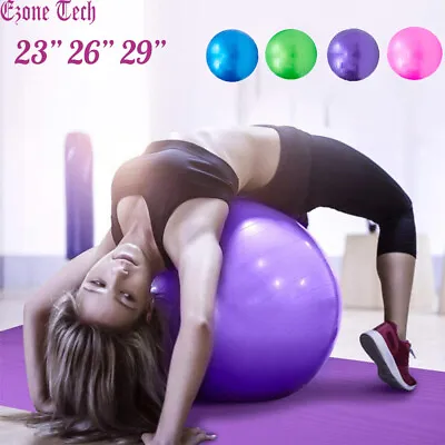 $13.41 • Buy 23  26  29  Exercise Workout Yoga Ball Anti Burst For Fitness Pilates Balance