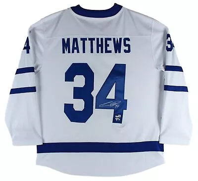 Maple Leafs Auston Matthews Authentic Signed White Fanatics Jersey BAS • $444.99