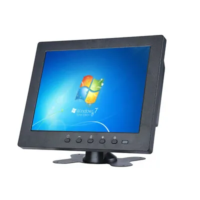 Portable 8'' Mini TV LCD Display CCTV Monitor AV/VGA/HDMI/BNC USB Media Player • $96.99