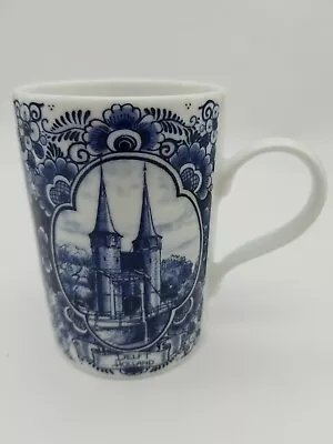 $12 • Buy Holland Collection Delft Mug Schoonhaven Keramiek Windmill Blue & White
