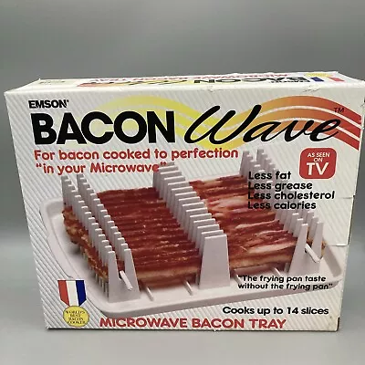 The Original Bacon Wave Microwave Bacon Tray Emson • $9